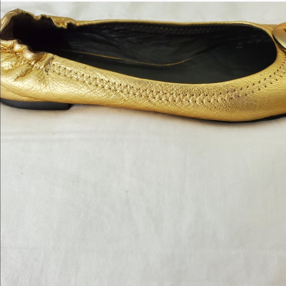 Tory Burch Gold Flats - Picture 5 of 7